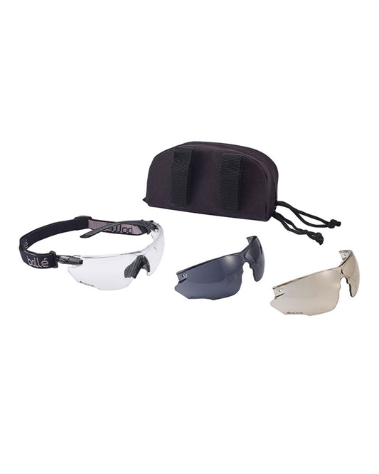 Ballistic Goggles Bollé® 'Combat' Svart - Platinapläterad