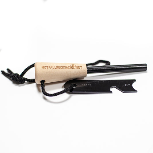 Premium firesteel - magnesiumstav med nödarmband