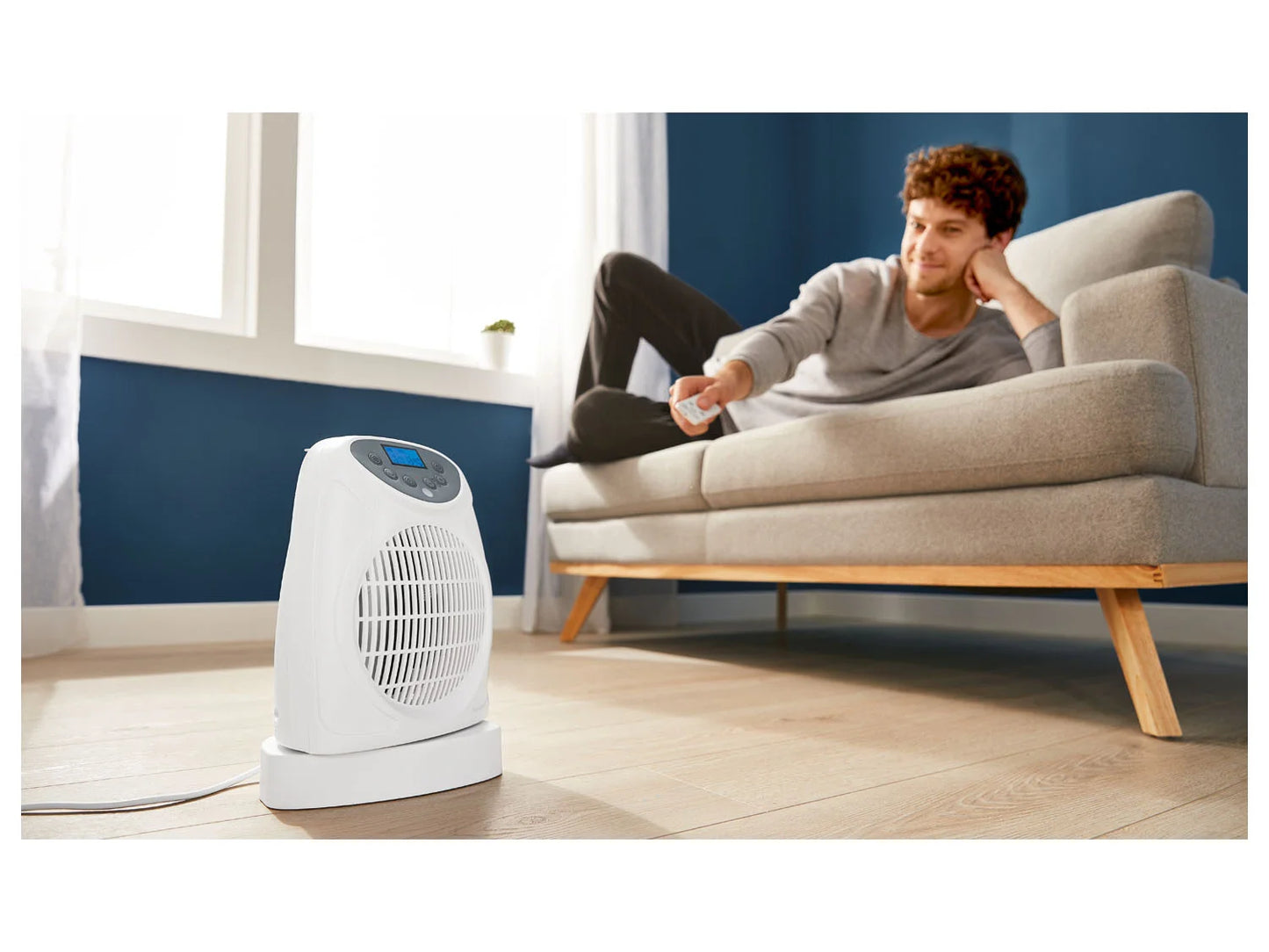 Värmefläkt »SHLF 2000 D3« inklusive LCD och fjärrkontroll