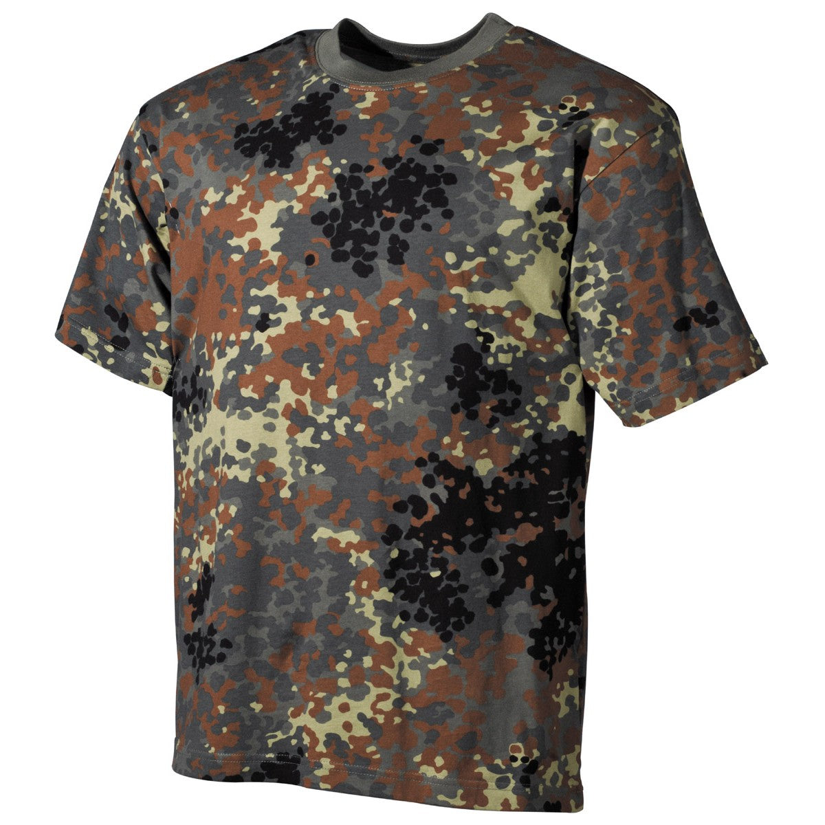 US T-shirt, halvärmar, kamouflage, 170 g/m²