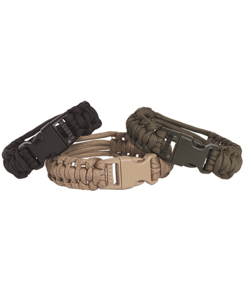 Paracord klockarmband svart