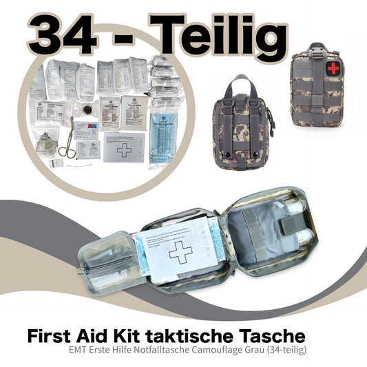 First Aid Kit - 34 delar - IFAK Kit - Emergency Set/Emergency Kit - First Aid Kit