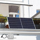 Balkongkraftverk 335wp komplett paket för balkongen (med rundstavar), solcellsklara system