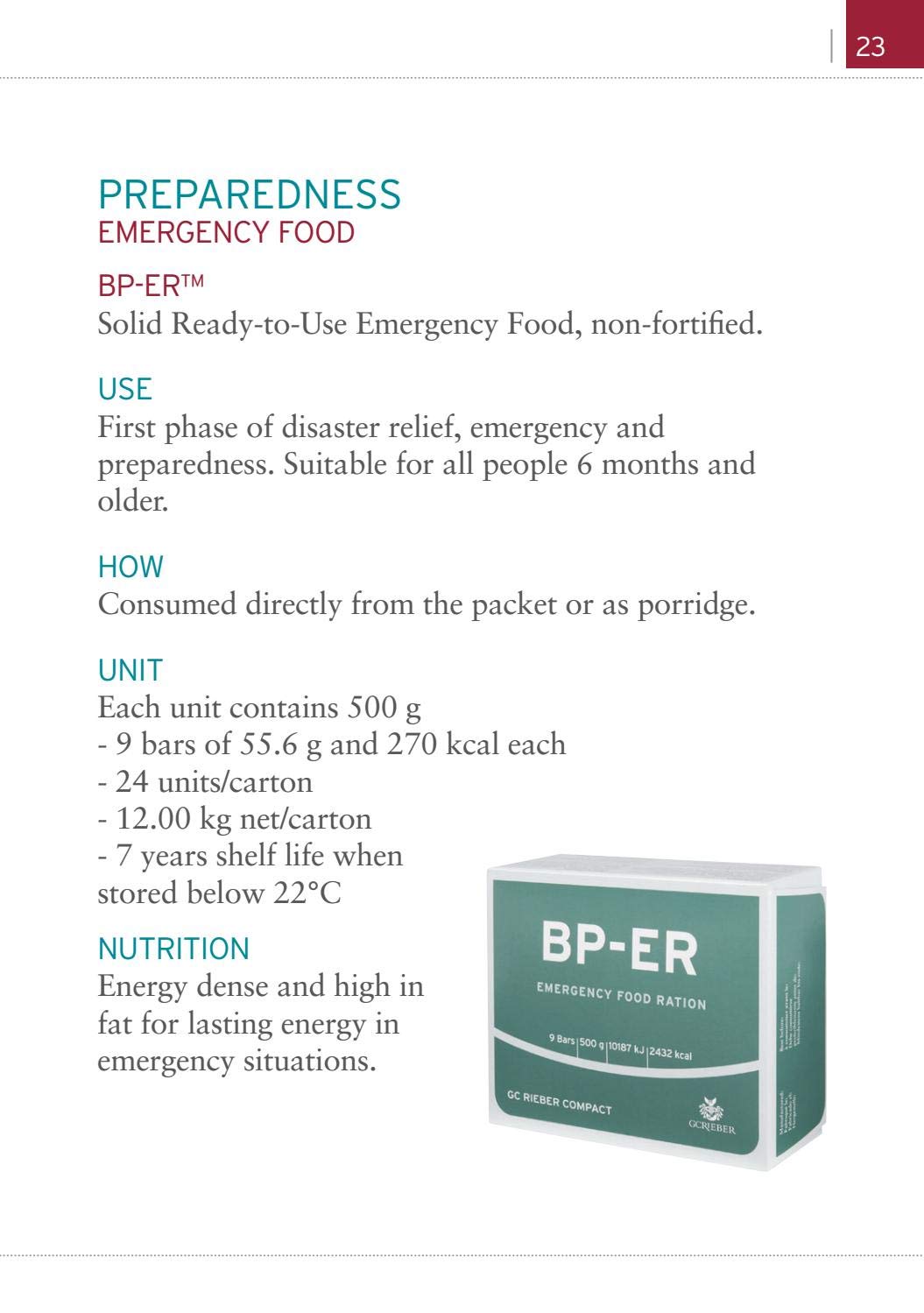 Nödranson BP-ER 28 dagar ca 60000kcal - Kompakt, hållbar, lätt nödmat BP-ER