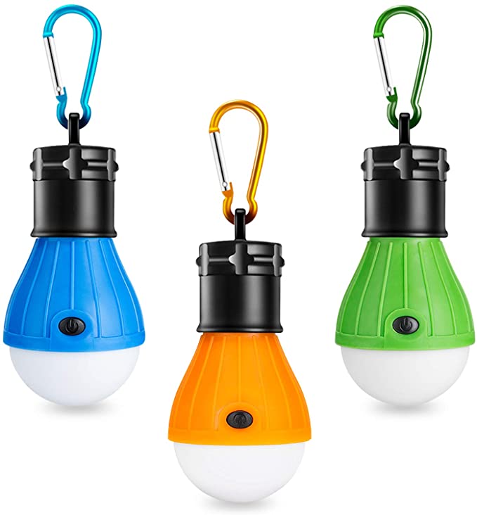 Winzwon campinglampa, LED campinglykta, bärbar tältlampa Lyktlampa set-nödljus COB 150 lumen Vattentät campingljus för campingäventyr Fiskegarage Strömavbrott (paket med 3)
