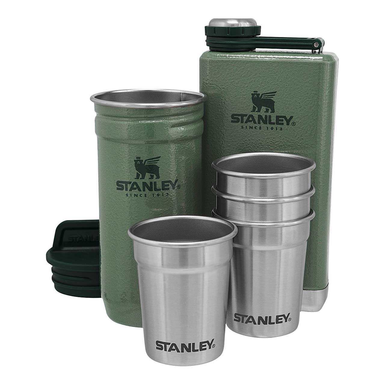 Stanley Adventure Shot Glass & Hip Flask Set, 6 st.