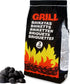Mini grill presentset startpaket med grill, kol, tång och borste