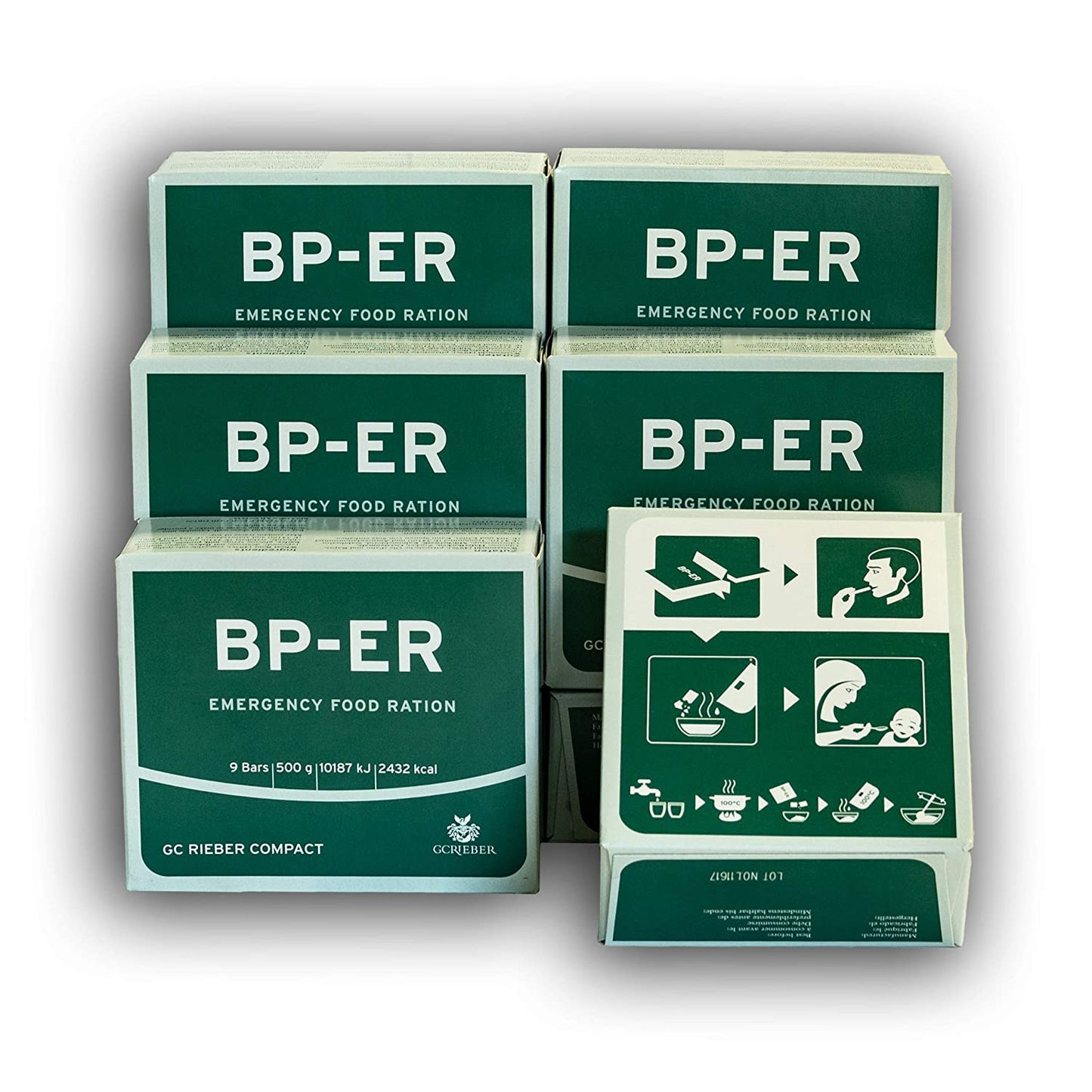 Nödranson BP-ER 7 dagar ca 17500kcal - Kompakt, hållbar, lätt nödmat BP-ER