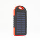 Solenergibank Premium solpanel med powerbank, lampa och 2x USB Out - laddar direkt med solen för nödström