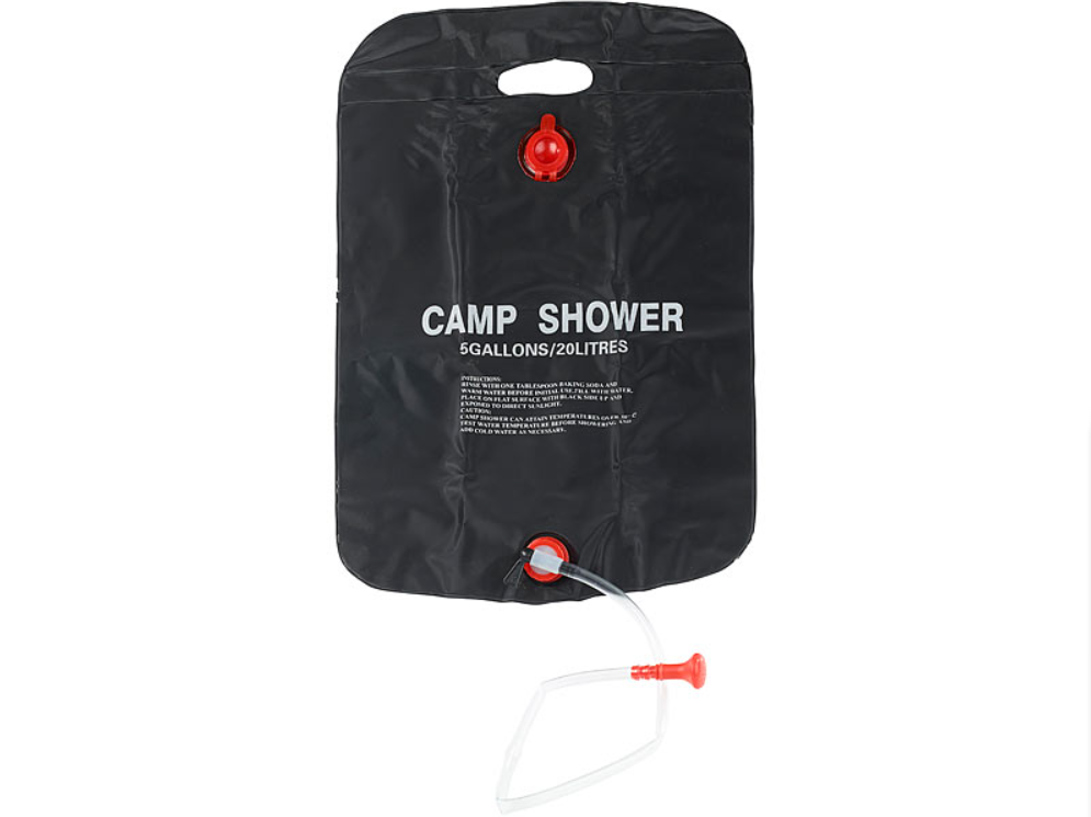 Campingdusch/soldusch - 20 liter - nöddusch - dusch att gå - duschväska/duschväska - nödduschväska