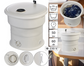 Hopfällbar minitvättmaskin - campingtvättmaskin - utomhustvättmaskin nödtvättmaskin - upp till 1,5 kg - 50 W - pulsator, timer