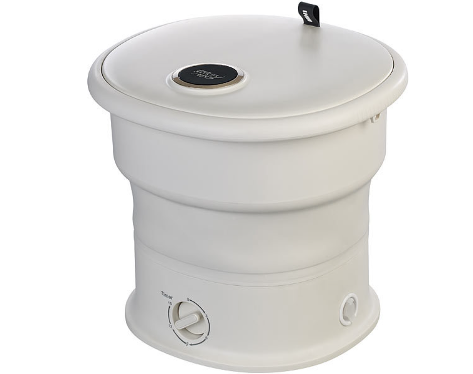 Hopfällbar minitvättmaskin - campingtvättmaskin - utomhustvättmaskin nödtvättmaskin - upp till 1,5 kg - 50 W - pulsator, timer