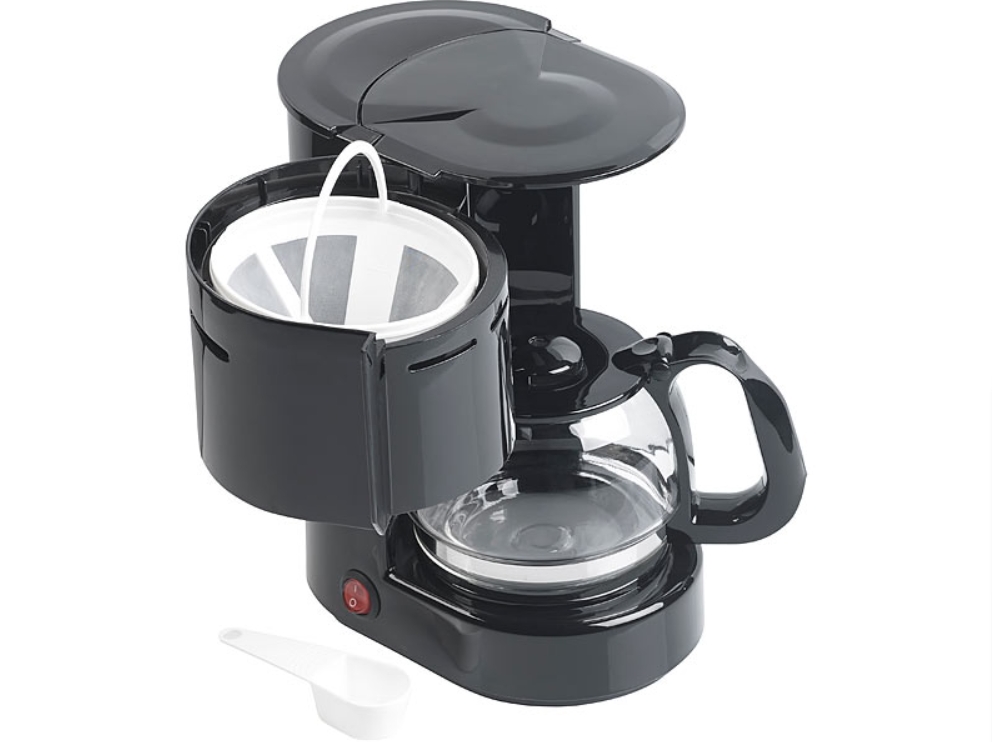 Premium kaffemaskin för på språng - bilfilter kaffemaskin - 12 V/170 W - upp till tre koppar - 650 ml - nödkaffe - mobil kaffemaskin - nöddryck