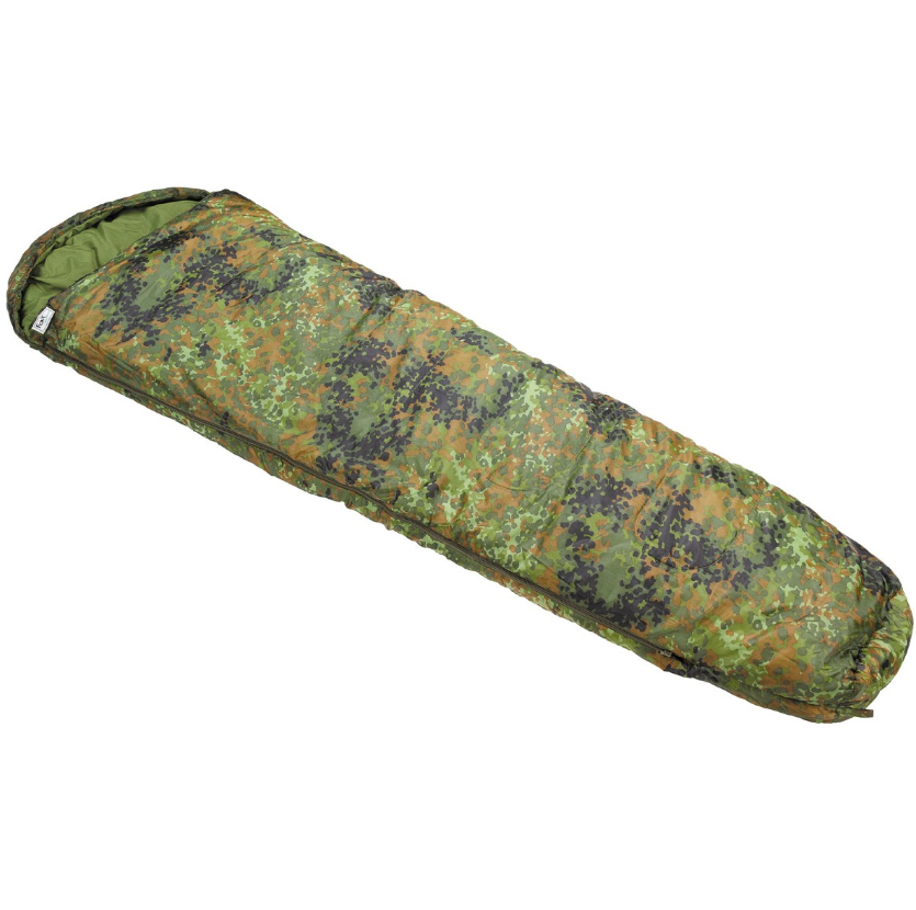 Sovsäck - flecktarn/kamouflage - mumie sovsäck