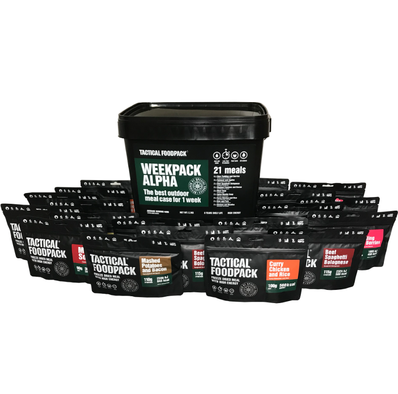 Tactical Foodpack Premium Week Pack - Alpha - 2080 gram - 21 måltider