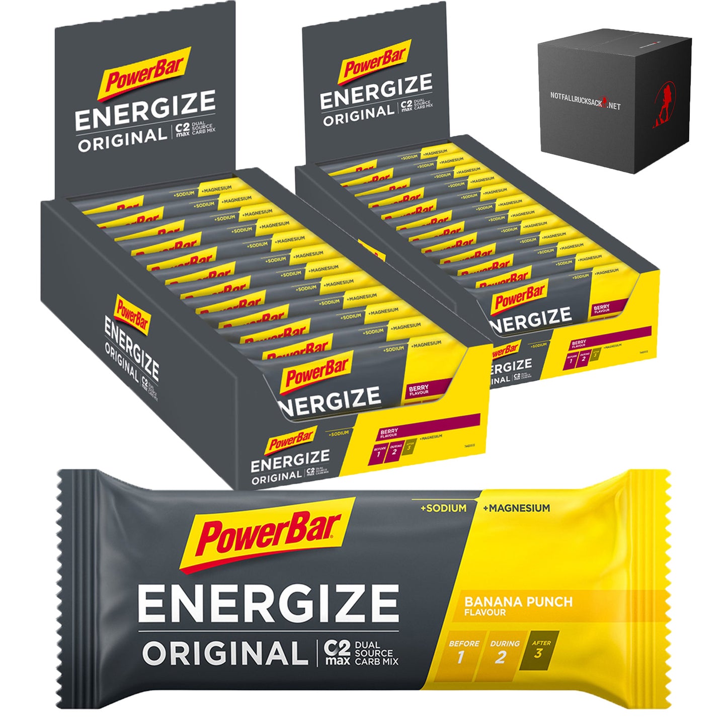 Emergency Power 50 proteinbars nödtillförsel - fyra varianter
